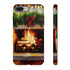 Candles on the Hearth Decorated for Christmas - Impact Resistant Phone Case iPhone 8 Plus Matte